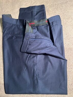Men's Navy Dress Pants - Classic Tailored Trousers